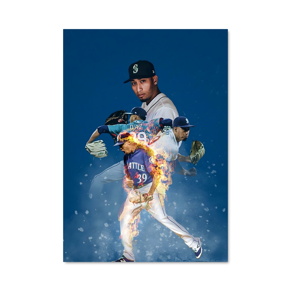 Poster Winter Home Run – affiche Baseball